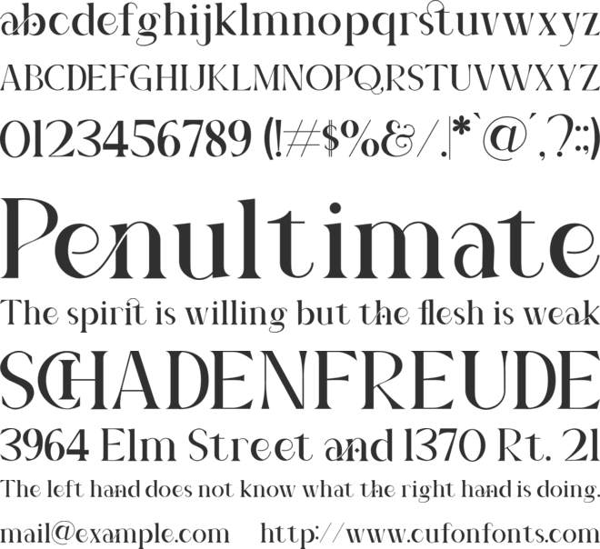 gianiteh font preview