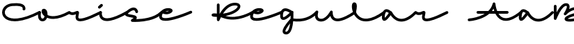 Corise Regular font