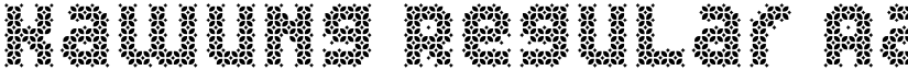 Kawung Regular font