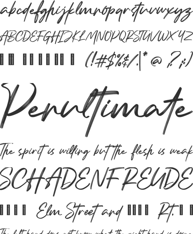 Justone font preview