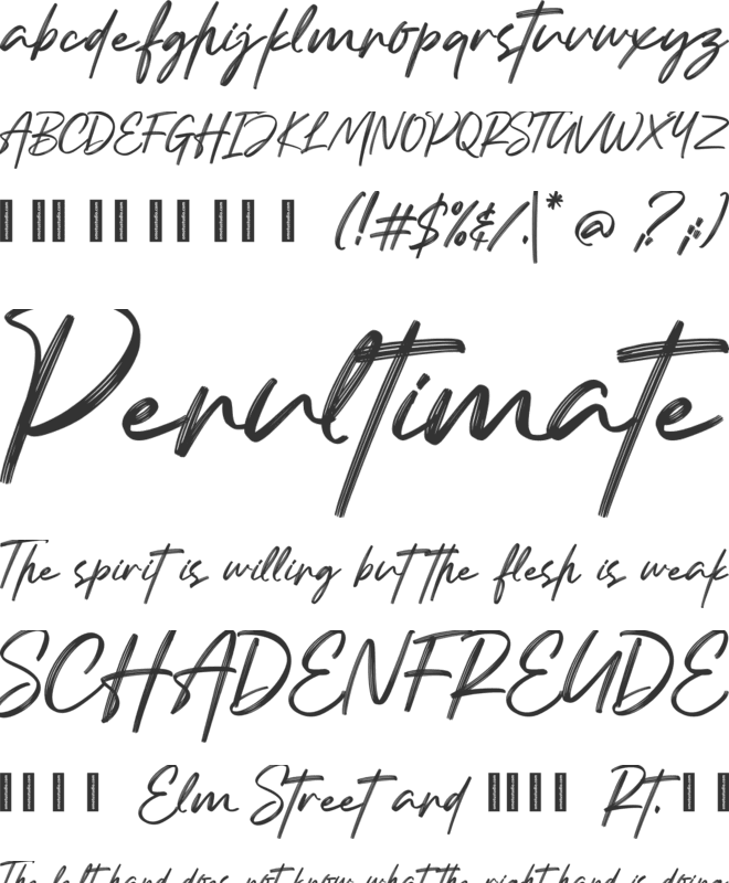 Justone font preview