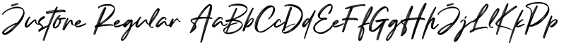 Justone Regular font