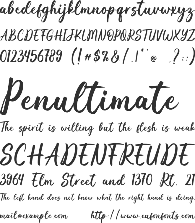 Charlista font preview