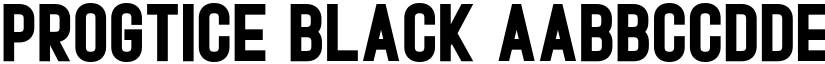 Progtice Black font