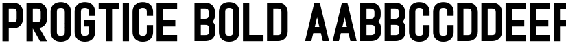 Progtice Bold font