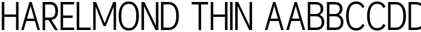 Harelmond Thin font