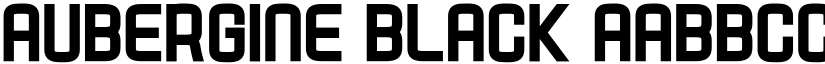Aubergine Black font