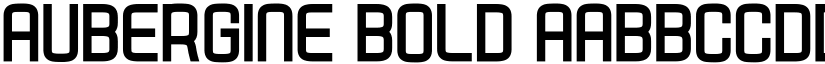 Aubergine Bold font