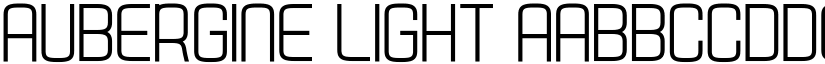 Aubergine Light font