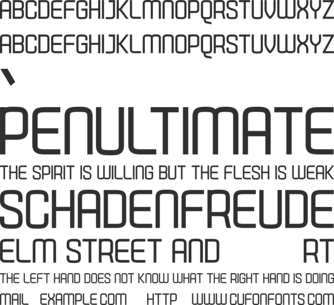 Aubergine font preview