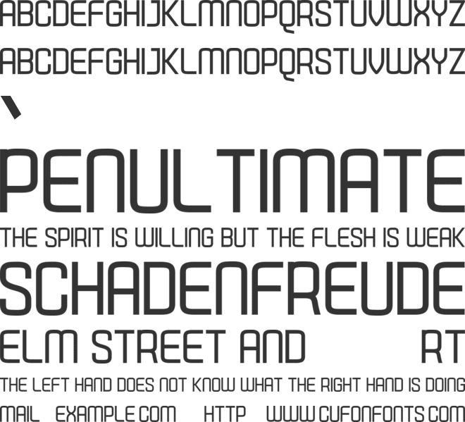 Aubergine font preview