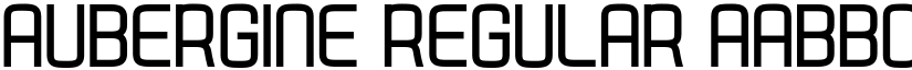 Aubergine Regular font