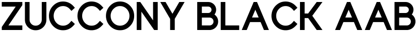 Zuccony Black font