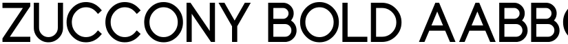 Zuccony Bold font