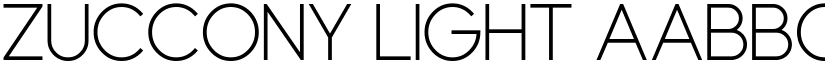 Zuccony Light font