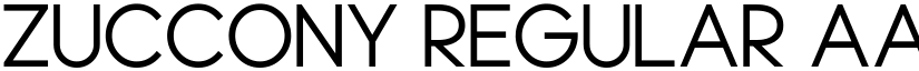 Zuccony Regular font