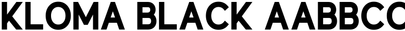 Kloma Black font