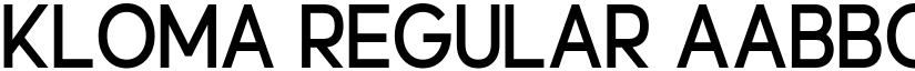 Kloma Regular font