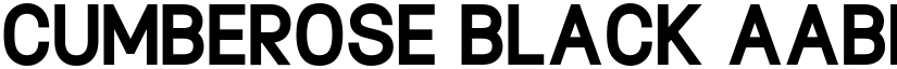 Cumberose Black font