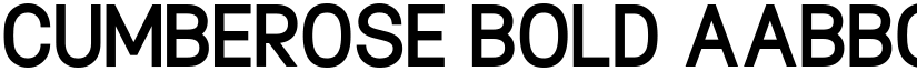 Cumberose Bold font