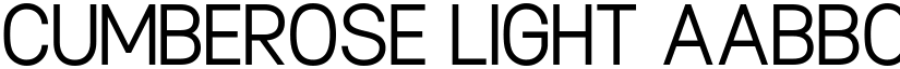 Cumberose Light font