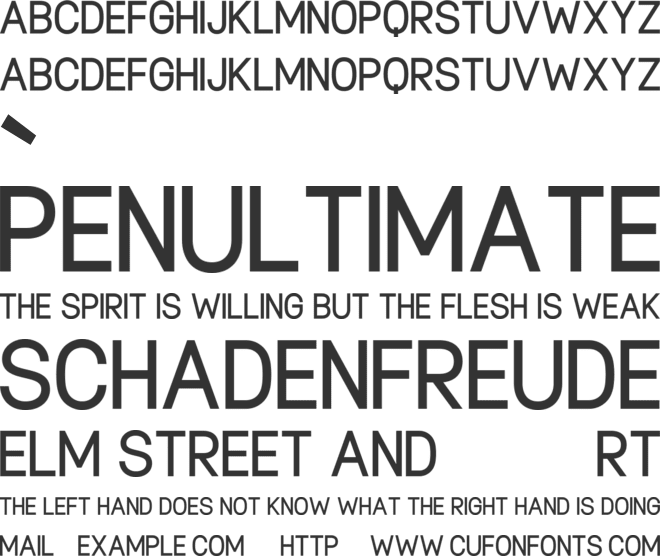 Cumberose font preview