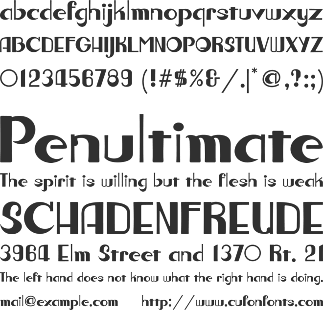 Moscolli font preview
