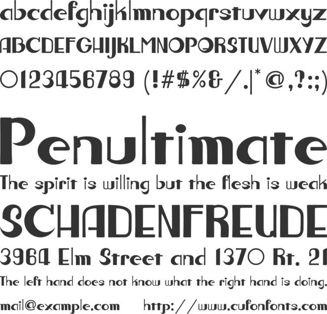 Moscolli font preview