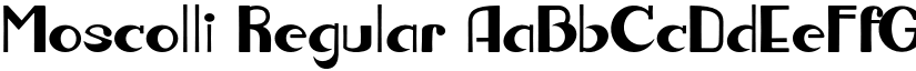 Moscolli font download