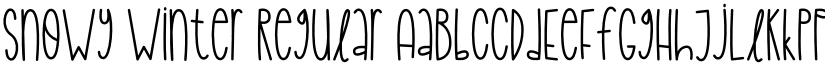 Snowy Winter Regular font