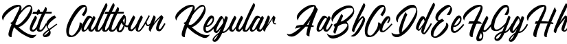 Rits Calltown Regular font