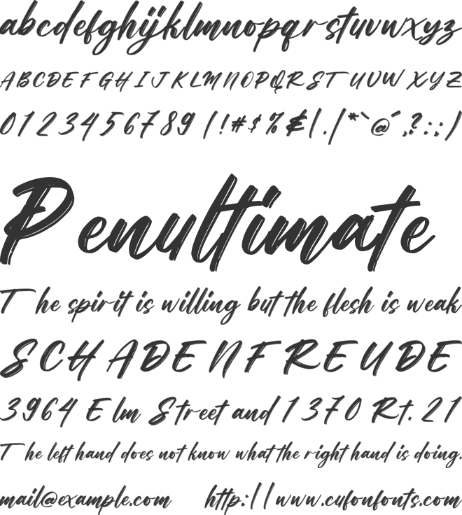 brownless font preview
