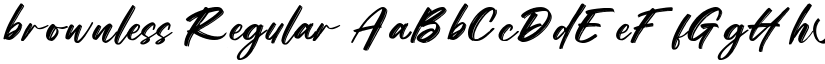 brownless Regular font