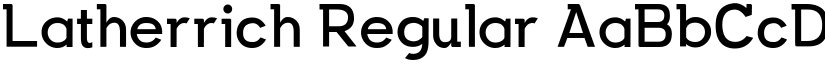 Latherrich Regular font