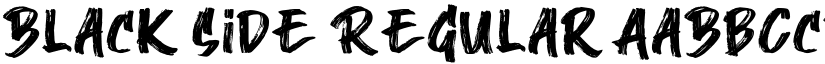 Black Side Regular font