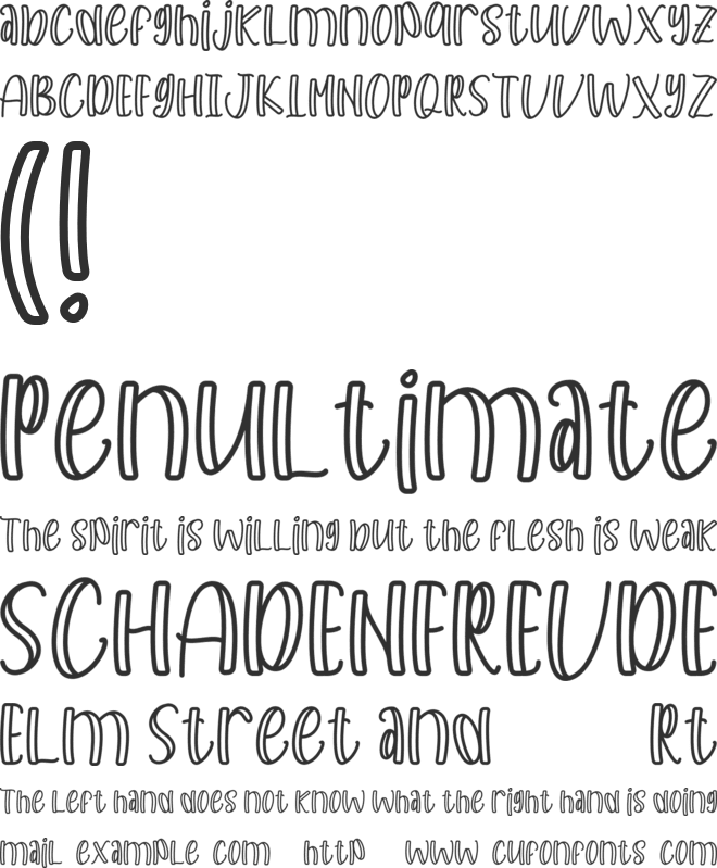 Macaque Quick Personal Use Only font preview