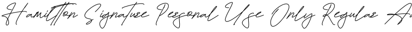 Hamiltton Signature Personal Use Only font download