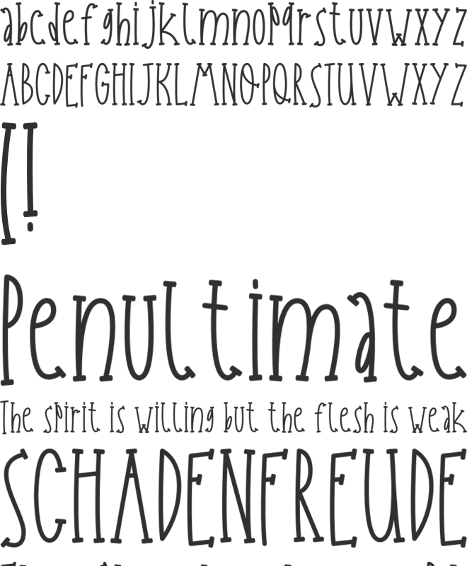 Apple Owl Personal Use Only font preview