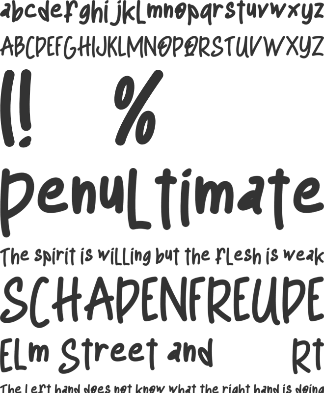 Quine Coco Personal Use Only font preview