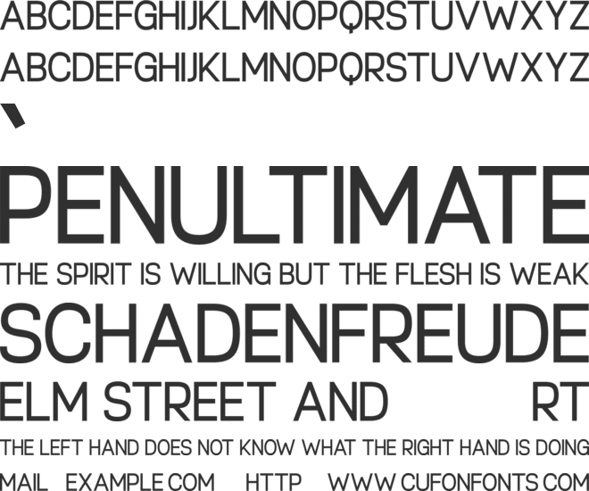 Chayote font preview