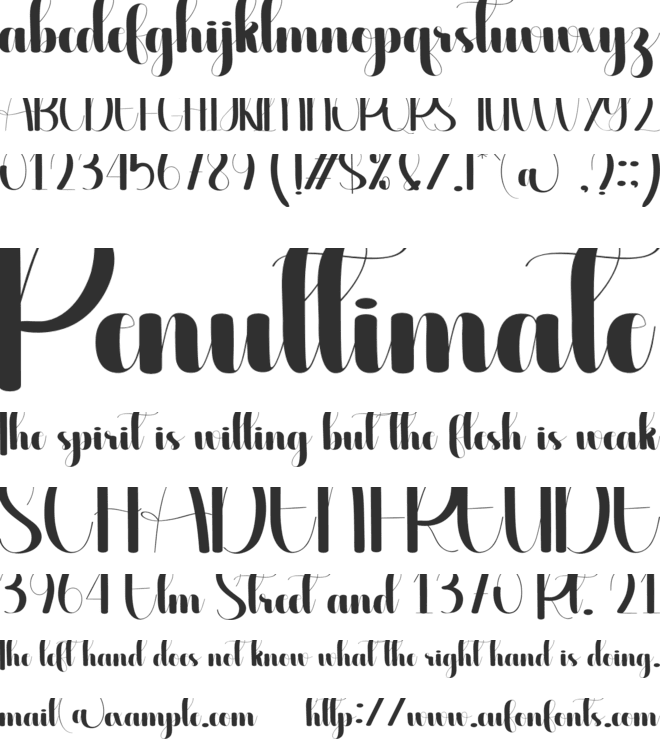 Healty font preview
