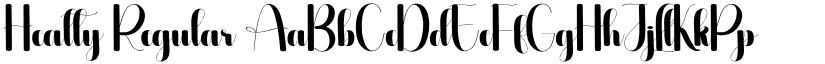 Healty Regular font