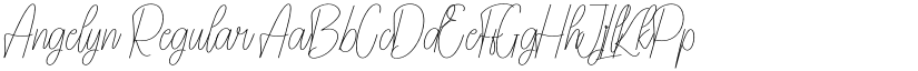 Angelyn Regular font