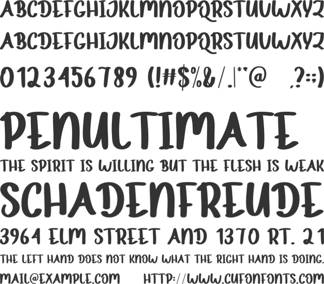 Coconut Donut font preview