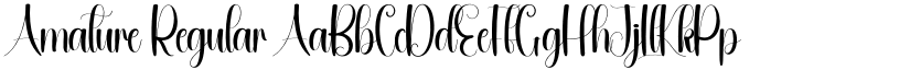 Amature Regular font