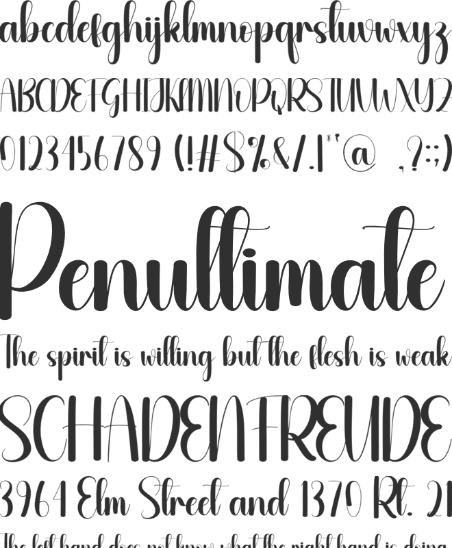 Responsible font preview
