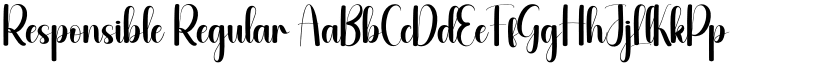 Responsible Regular font