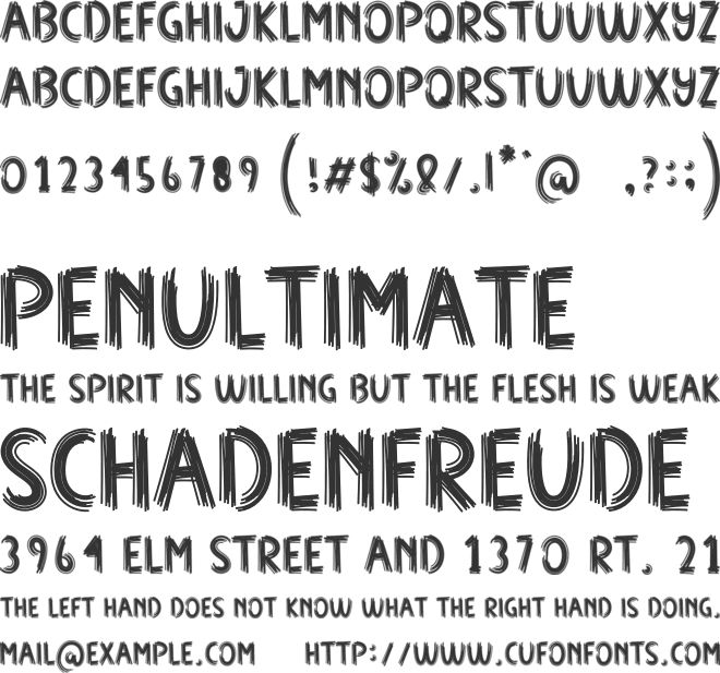 Haunted Villa font preview