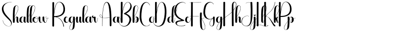 Shallow Regular font