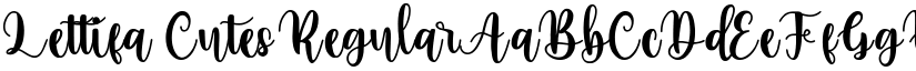 Lettifa Cutes Regular font